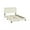 Light Linen, variant on Furinno LAVAL Bed Frame, Full Size Bedframe with Button Double Row Nail Head Headboard, Upholstered Bed with Legs, 12pcs Wooden Slat Support, Easy Assembly, for Bedroom, Dorm, Light Grey