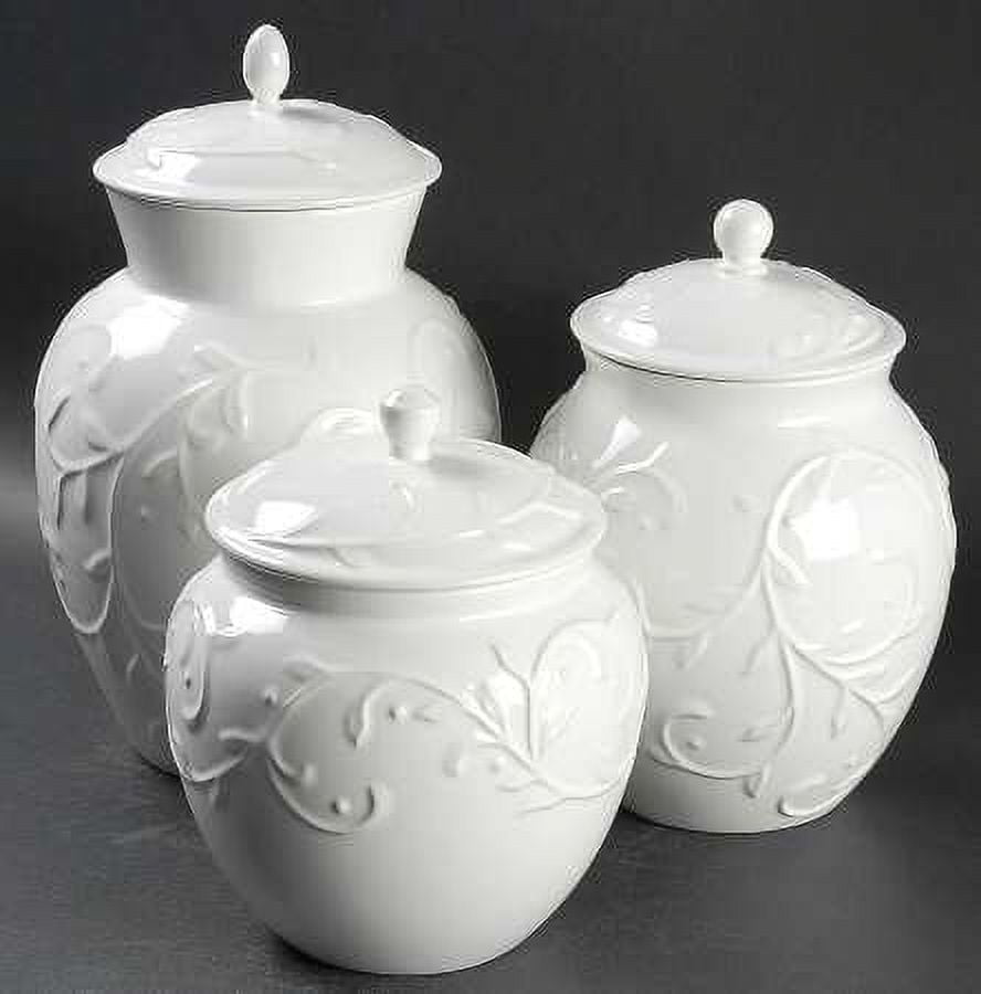 Lenox - Brandclub - Lenox Opal Innocence Carved 3-piece Canister