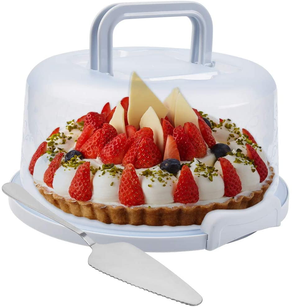 Nvzi Cake Carrier For Up To 10 inch x 4 1/2 inch Cake, Cake Holder Cake
