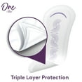 thumbnail image 5 of One by Poise Panty Liners, 2-in-1 Long Pantiliners, Extra Coverage, 150ct (3 Packs of 50), 5 of 9