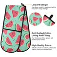 thumbnail image 4 of Dailycode Double Sided Oven Mitt with Loop Heat Resistant Kitchen Long Potholders 7" x 35" Cartoon Watermelon, 4 of 6