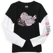 Athletic Works - Girls' Layered Cheerleader Tee Shirt