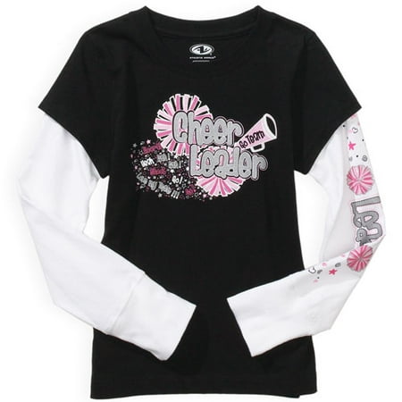 Athletic Works - Girls' Layered Cheerleader Tee Shirt