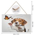 thumbnail image 2 of Beagle Dog Hanging Wood Sign Home Decorative, Dog Decor, Funny Dog Sign, Home Wall Decor, Rustic Door Hanger, Gift for Dog Lovers, Pet Lovers,Pet Owners 10x16 inches, 2 of 8
