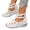 White, variant on Women's High Top Platform Wedge Sandals Buckle Ankle Strap Closed Toe Cut Out Non Slip Lightweight Hiking Sandal White Size 9