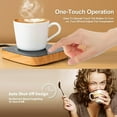 thumbnail image 2 of GSLUUK Coffee Mug Warmer, Coffee Cup Warmer for Desk with 3 Temperature Control 104℉/122℉/131℉, Coffee Warmer with Auto Shut off for Coffee Milk Tea Beverage (Brown), 2 of 6