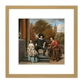 thumbnail image 1 of Steen The Burgomaster Of Delft And His Daughter 8X8 Inch Square Wooden Framed Wall Art Print Picture with Mount, 1 of 4