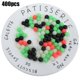 thumbnail image 4 of Cuentas espaciadoras para pesca que brillan en la oscuridad, 400 unidades, colores surtidos, ideales para accesorios de cebo blando, 12 mm de diámetro, 4 of 8