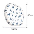 thumbnail image 2 of Xuba-almohada de lactancia de algodón puro para bebé, cojín lavable para brazo, 2 of 5