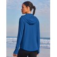 thumbnail image 3 of Pinspark Women's Athletic Hoodie Jackets Sun Protection Slim Fit Track Jacket Lightweight Long Sleeve Performance Shirt with Pockets, 3 of 6