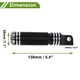 thumbnail image 4 of Espejos de motocicleta Unique Bargains para Harley Sportster XL883, pedal delantero, pedal trasero, reposapiés, estribo, pedal de pie, aleación de aluminio, negro, 1 juego, 4 of 6