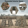 thumbnail image 5 of Spaco 360° One Way See Through Ground Hunting Blind for Deer and Turkey Hunting, Hunting Tent for Outdoor as Garden, Patio, Yard, Brown, 5 of 9