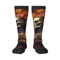 thumbnail image 1 of Balery Vintage Floral Skull Calcetines novedosos Calcetines deportivos Calcetines hasta la rodilla Calcetines de algodón Calcetines originales y geniales, 1 of 6