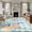 Blue, variant on Hallway Runner Rugs 2.7x5 Ft, Ocean Starfish Seaweed Non Slip Area Rugs for Kitchen Bedroom Entryway, Summer Coastal Beach Shell Coral Teal Washable Carpet Runner Rug Floor Mats for Bedroom
