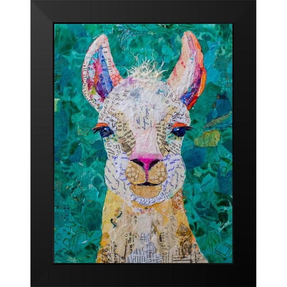 St Hilaire, Elizabeth 11x14 Black Modern Framed Museum Art Print Titled - More Llama Drama