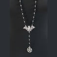 thumbnail image 4 of Gothic Bat Rosary Necklace Pendant Victorian for Vampire Bat Necklace Gothic Ladies Holiday Gifts Jewelry Gift, 4 of 6