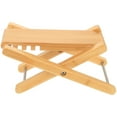 thumbnail image 1 of Raindrops Guitar Foot Stool Adjustable Bamboo Light Yellow 1Pcs For Guitar Lovers, 1 of 8