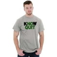 thumbnail image 4 of Know No Quit Motivation Gym Workout Plus Size Crewneck Graphic Tee Shirt Brisco Brands 3X, 4 of 5