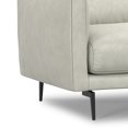 thumbnail image 4 of Stevens Modern 81 inch Wide Sofa in Light Smoke Gray Genuine Leather, 4 of 13