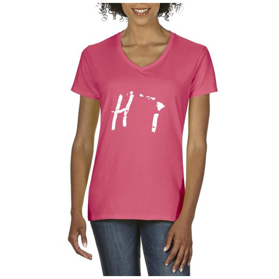 Normal is Boring - Women's T-Shirt V-Neck Short Sleeve, up to Women Size 3XL - Hawaii
