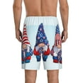 thumbnail image 3 of Easygdp Cute Gnomes in USA1 Men's Short Pajama Pants, Sleep Shorts, Household Pants, Casual Pants with Pockets - Medium, 3 of 9