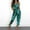 Green, variant on Ichuanyi Womens Jumpsuits, Womens Wide Leg Pants Striped Printed Sling Hollow Leg Siamese Pants With Belt