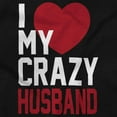 thumbnail image 2 of Love My Crazy Husband Funny Couple Women Plus Size Graphic Pullover Hoodie Brisco Brands 5X, 2 of 3