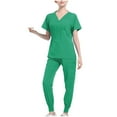 thumbnail image 4 of Tidyack,Extra Savings,Nurse's Polyester Gowns, Short Sleeve Separate Set, Breathable Material, Medical Uniform, Disposable Gowns, Cleanroom Use, Lightweight Design, For Healthcare Workers, 4 of 8