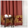 thumbnail image 6 of VHC Brands Ninepatch Star Bath Decor, Shower Curtain w/ Patchwork Borders, Red, 72x72, 6 of 7