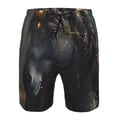 thumbnail image 3 of Balery Black And Gold White Horse Traje de Baño Estilo Hawaiano para Hombre, Shorts de Secado Rápido con Bolsillos-XX-Large, 3 of 6