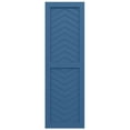 thumbnail image 5 of Ekena Millwork 15"W x 30"H True Fit PVC Two Panel Chevron Modern Style Fixed Mount Shutters, Sojourn Blue (Per Pair - Hardware Not Included), 5 of 9