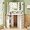 White, variant on CHARMAID Corner Vanity Desk with Mirror and Lights, White Makeup Vanity Table with 5 Drawers, Storage Shelves, Charging Station, 3 Lighting Modes, Compact Vanity Dressing Table for Small Space
