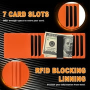 Slim Wallets for Men, RFID Blocking Front Pocket Bifold Wallet with Money Clip, Minimalist Wallet