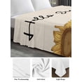 thumbnail image 6 of Hello Summer Twim XL Size Flat Sheet, Wrinkleproof & Fadeproof Cooling Flat Bed Sheet Only, Vintage Spring Floral Sunflowers Breathable Soft Bedding Top Sheets 66 x 102 Inches, 6 of 8