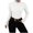 White, variant on Homenesgenics Womens Tops under $5 Fleece Warm Women Solid Long Sleeve Pullove TurtleNeck-Neck Casual Sweater Tops Beige S