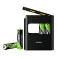 thumbnail image 1 of Paquete de 4 baterías recargables de litio Kratax AA 3700mWh, 1 of 9