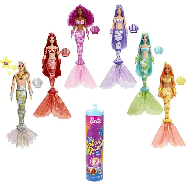 Muñeca Barbie Sirena Color Reveal Barbie Barbie