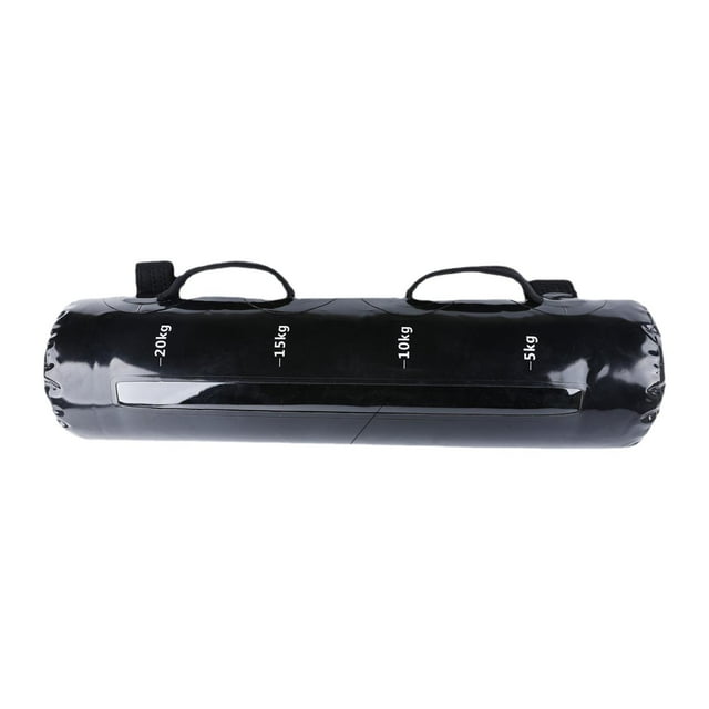 Almencla Sac d'Eau Ajustable pour Musculation Haltère pour Gym Musculation Corps Entier Noir