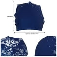 thumbnail image 2 of Xecao Christmas Blue Print Knit Hat,Winter Beanie for Men Women, Beanie Soft Warm Ski Stocking Cuffed Cap, 2 of 7