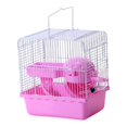 thumbnail image 3 of Jaula de viaje para cobayas, ratas y otros animales pequeños. Accesorios para el transporte. Rosa, 3 of 9