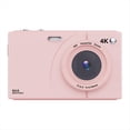 thumbnail image 1 of Cámara Digital CCD 4K de 64 MP, Wifi, HD, Zoom Digital de 16X y Pantalla de 2,8 Pulgadas, Color Rosa., 1 of 7