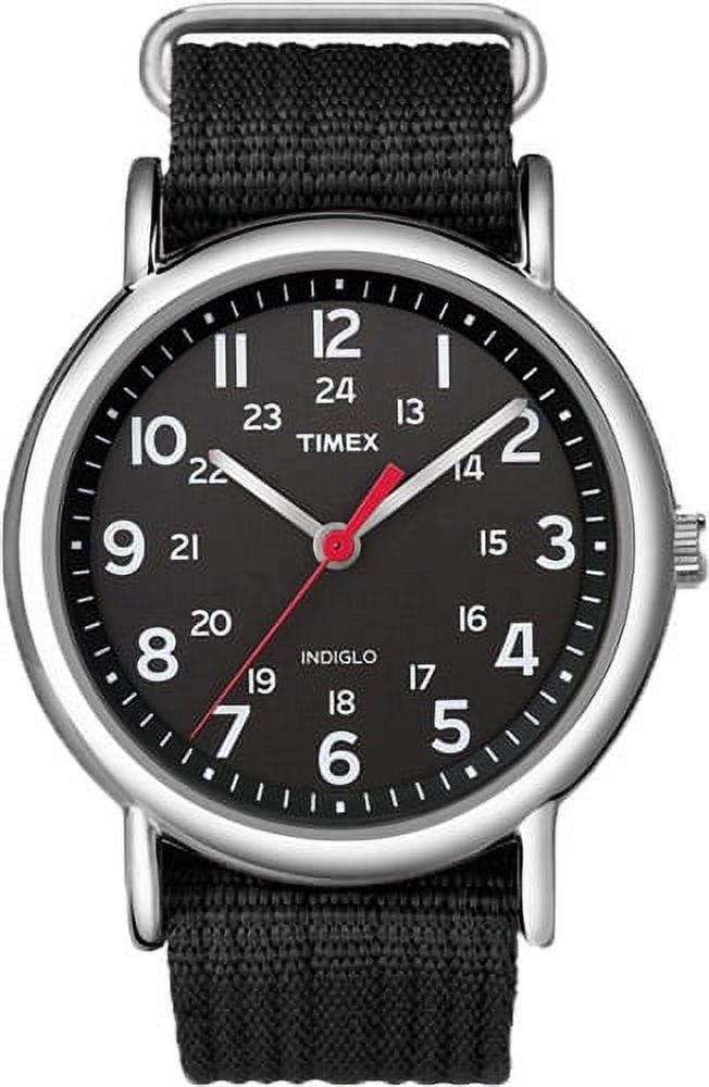 Timex Unisex Weekender Black/Silver 38mm Casual Watch