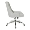 thumbnail image 2 of Amelia Office Chair in Fog Gray Fabric with Chrome Base, 2 of 11