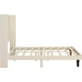 thumbnail image 3 of 54" High Headboard Queen Bed, Beige - Provide A Stylish And Relaxing Bedroom Experience Back Bed In For Comfortable Rest, 3 of 6