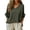 Green, variant on MEICHEN Women's V Neck T Shirts Casual 3/4 Sleeve Loose Fit Tops Solid Color Fashion Tees Lightweight Blouse