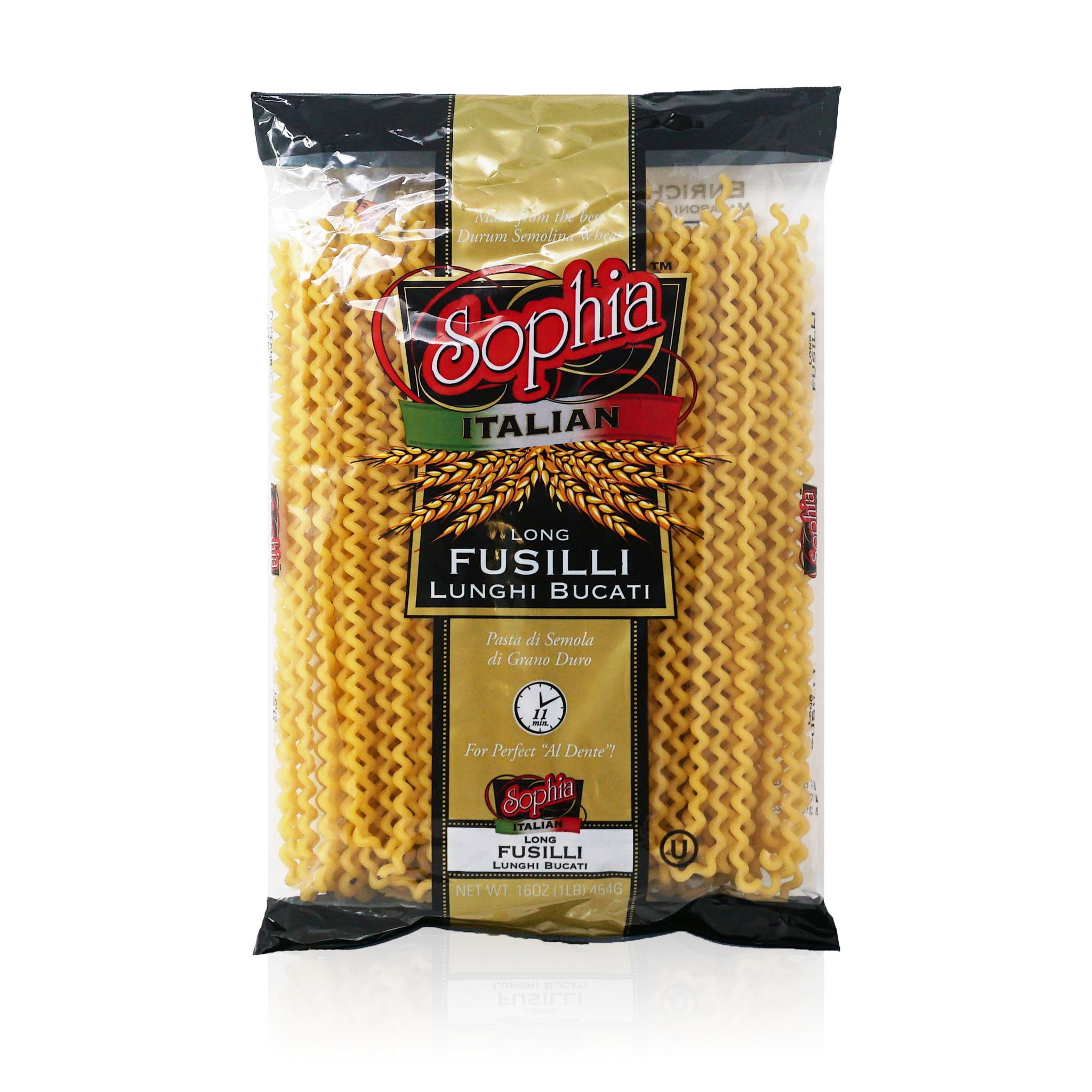 Sophia Pasta Special Cut Long Fusilli "Col Buco"