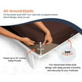 thumbnail image 4 of CCNY Premium Waterproof Mattress Protector Fitted Style 15" Inch Deep Terry Cotton Mattress Cover (Twin-Chocolate), 4 of 7