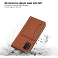 thumbnail image 6 of Luxury Comfortable Skin-Friendly PU Phone Case with Wallet and Card Slot Bracket, for Samsung Galaxy S23 S22 S21 S20 S10 Ultra Plus FE Shockproof Full-Body Protective Cover(Black,S22 Ultra), 6 of 8