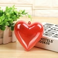 thumbnail image 5 of Vikakiooze Plastic Heart Ornaments,Hearts Filled Candy Box Case Plastic Container,Open Decorative Hanging Ornaments,Christmas Valentine Ornament Fillable Balls for DIY Crafts, 5 of 8