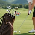 thumbnail image 7 of Haosy Hand Drawn Brush Strokes Golf Mallet Putter Cover Strong Magnetic Leather Golf Club Headcover Closure, 7 of 7
